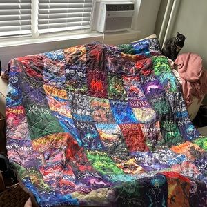 King size Harry Potter quilt (book covers)